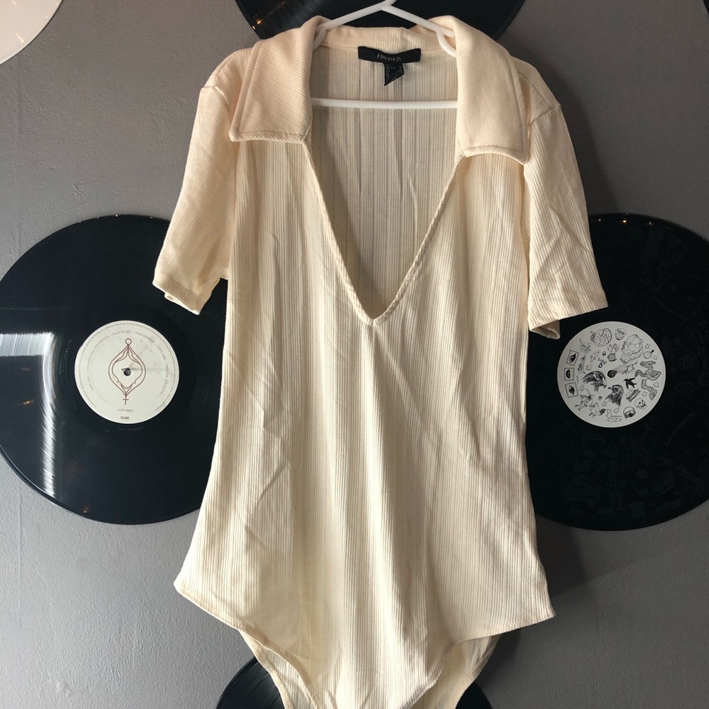 collared bodysuit NEVER WORN